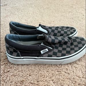 Checkered Slip on Vans